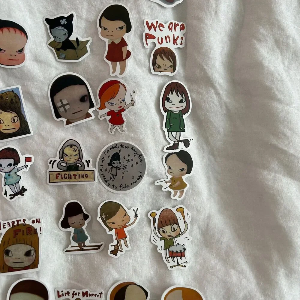 Yoshitomo Nara Sticker Pack Set of 50 Matte Style Laptop Stickers